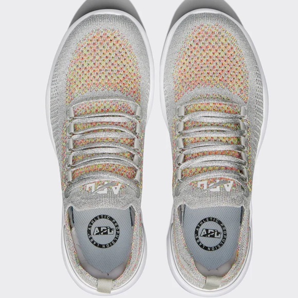 APL TechLoom Silver / Multi Breeze Knit Trainers - Picture 3 of 15